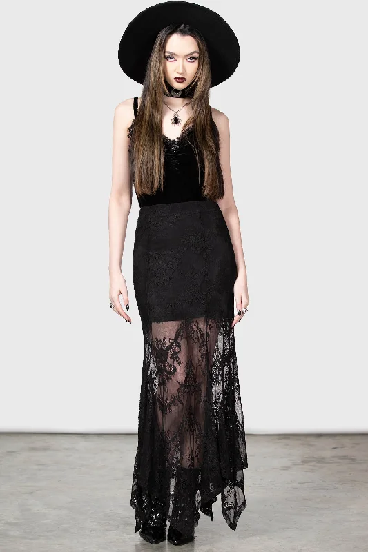 Women's Pleated Chiffon Maxi Dress-Rosa Lace Maxi Skirt
