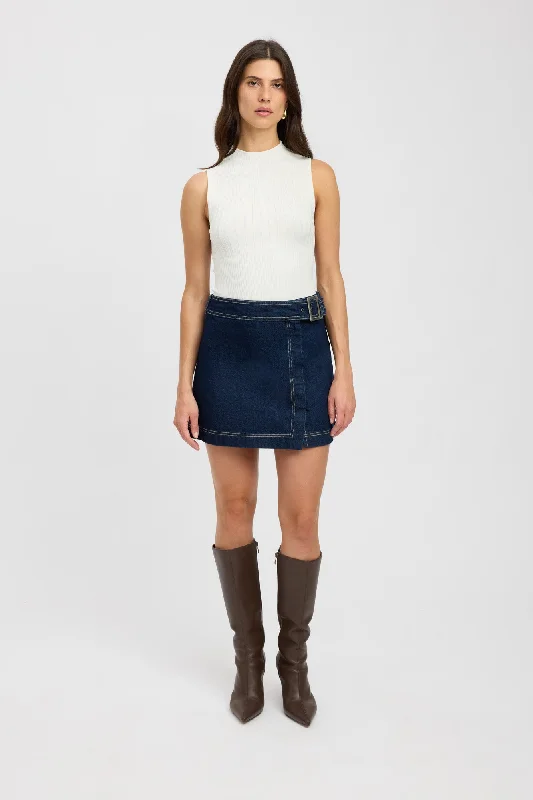 Women's Spaghetti Strap Slip Mini Dress-Sampson Mini Skirt