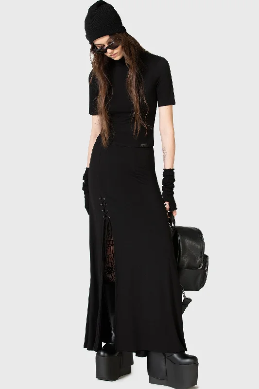 Women's Floral Embroidered Maxi Dress-Secretly Weep Maxi Skirt