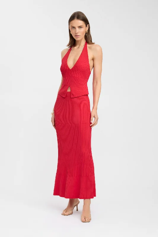 Women's Draped Maxi Dress-Serah Maxi Skirt