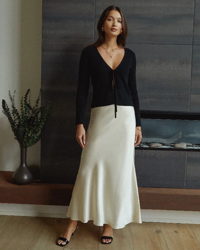 Women's Loose Maxi Dress-Skylar Silk Maxi Skirt