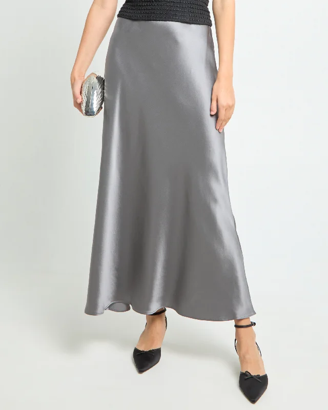 Women's Sheer Maxi Dress-Skylar Silk Maxi Skirt