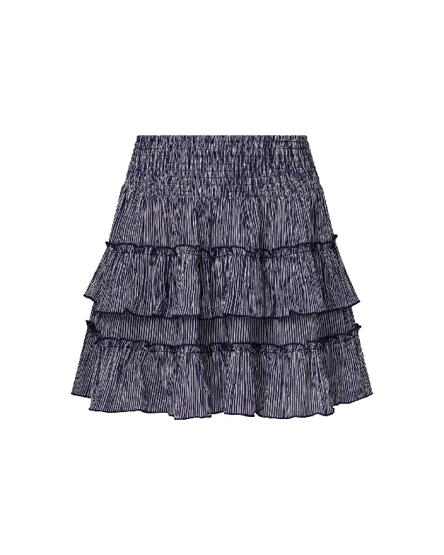 Women's Back Detail Lace Mini Dress-Smocked Ruffle Mini Skirt