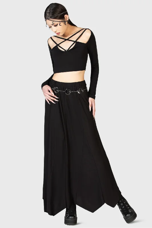 Women's Pleated Maxi Dress-Twilight Hour Maxi Skirt