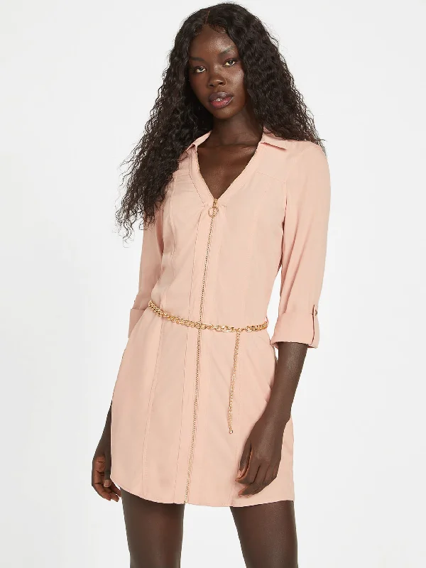 T-shirt Shirt Dress for Women-Abelina Challis Shirt Dress