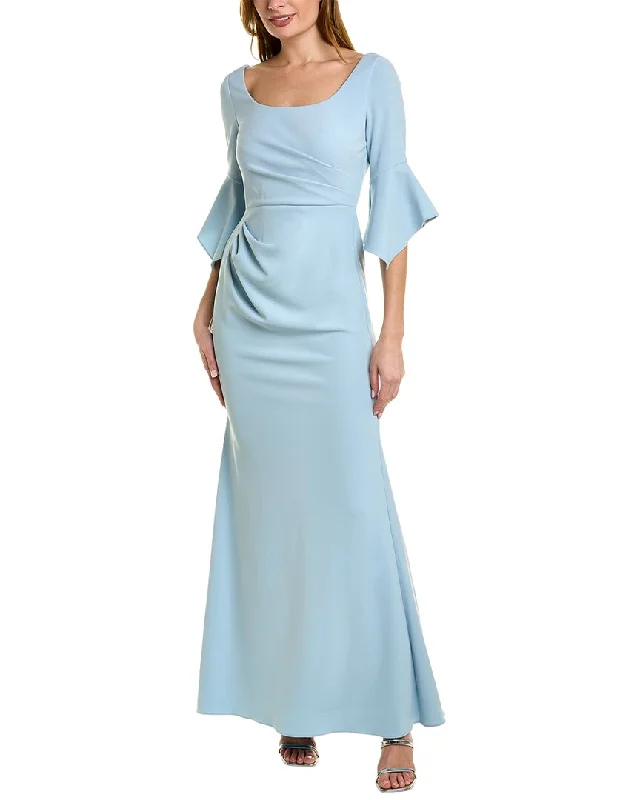 Lace Crossover Party Dress for Feminine Look -Adrianna Papell Mermaid Dress