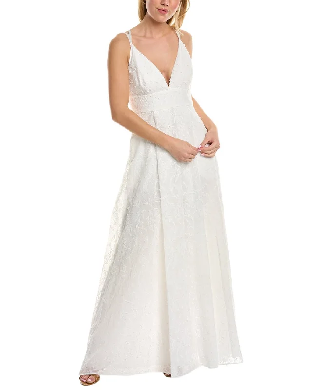 Tulle Layered Party Dress for Volume -Aidan by Aidan Mattox Embroidered Ball Gown
