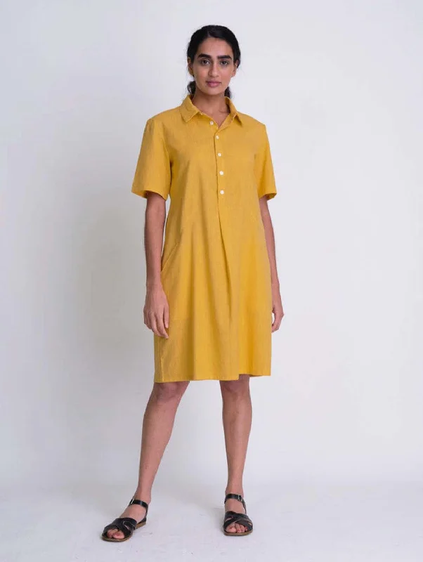 Comfortable Sleeveless Shirt Dress-Alexa Linen Shirt Dress | Mango