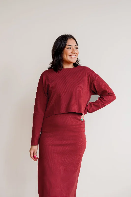 Maternity Dresses with Lace Overlay -All Season Long Sleeve + Maternity to Tank Nursing Dress Set - Rust Maternity Dresses with Lace Overlay -All Season Long Sleeve + Maternity to Tank Nursing Dress Set - Rust