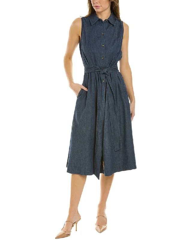 Comfortable Denim Shirt Dress-Anne Klein Lightweight Shirtdress