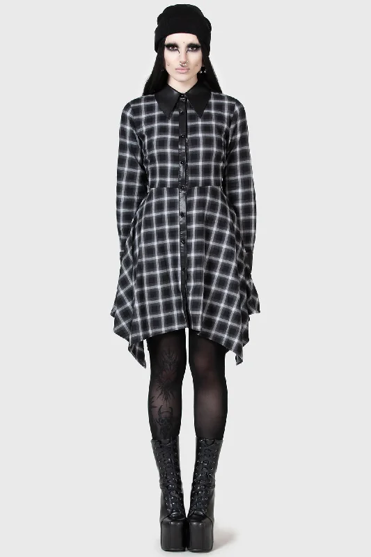 Women's Button-up Long Shirt Dress-Artem Shirt Dress