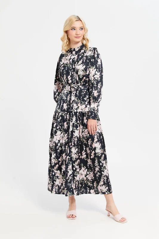 Women's Beach Chic Maxi Dress-Women Assorted Printed Maxi Dress