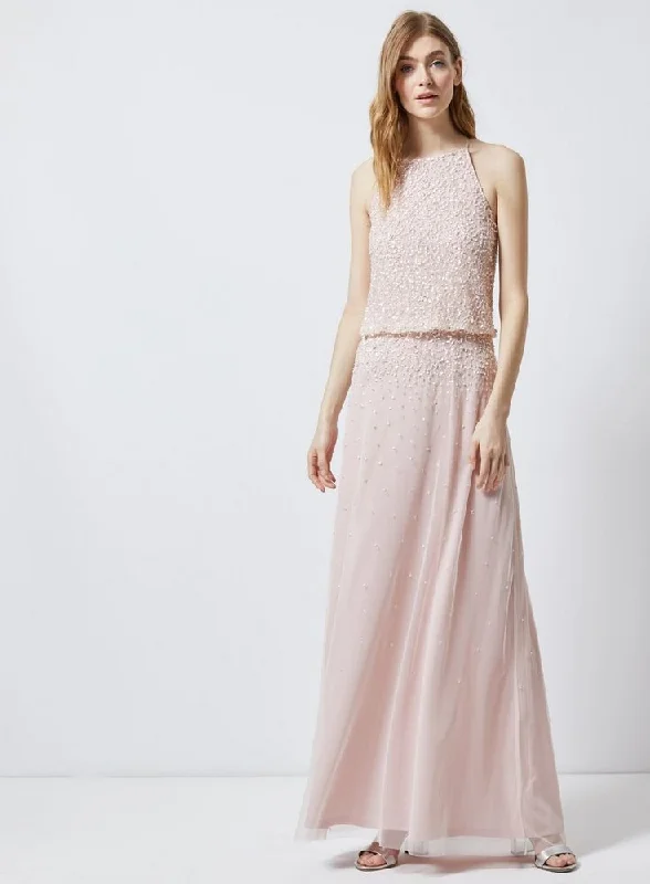 Women's Crochet Lace Maxi Dress-Ava Lou Maxi Dress Dark Rose