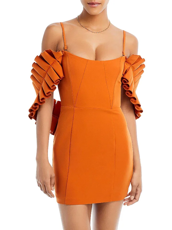 Skater Party Dress for Fun Style -Azo Womens Boning Mini Cocktail And Party Dress