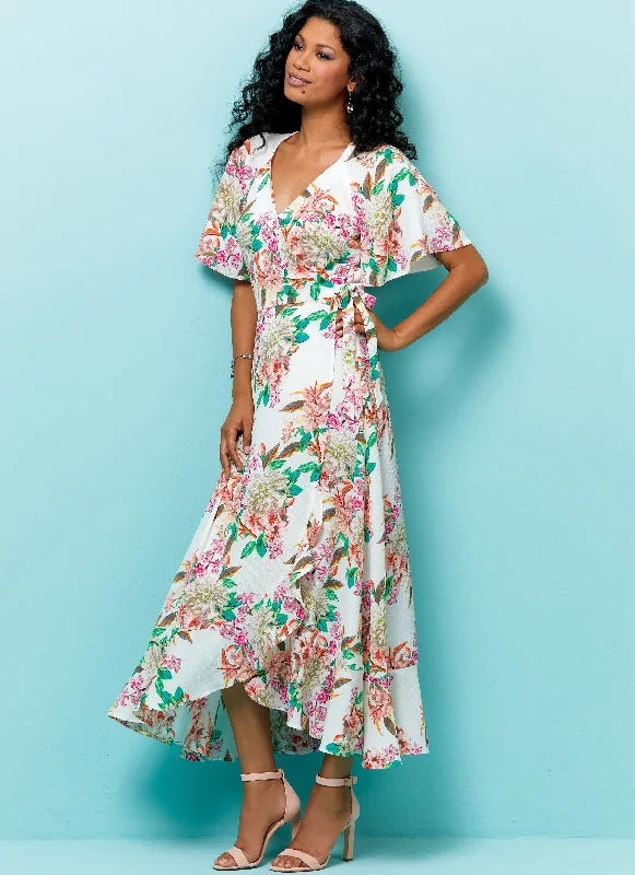 Minimalist Wrap Dress for Classic Look -Casual Wrap Dress for Picnic -Butterick 6554 Misses' Wrap Dresses Pattern Minimalist Wrap Dress for Classic Look -Casual Wrap Dress for Picnic -Butterick 6554 Misses' Wrap Dresses Pattern