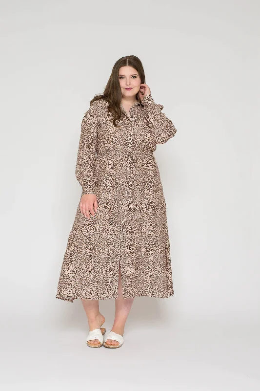 Women's Floral Shirt Dress-Bara Studio Lou Shirt Dress