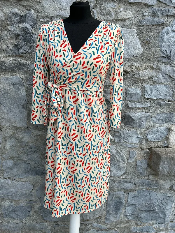 Maternity Dresses with Flared Sleeves -Beige abstract pattern maternity dress uk 10 Maternity Dresses with Flared Sleeves -Beige abstract pattern maternity dress uk 10