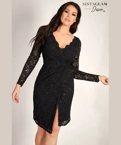 Flowy Wrap Dress for Summer -Off-shoulder Wrap Dress for Formal Event -Black Sequin Wrap Dress Flowy Wrap Dress for Summer -Off-shoulder Wrap Dress for Formal Event -Black Sequin Wrap Dress