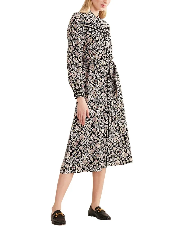 Vintage Floral Shirt Dress-Boden Midi Shirt Dress