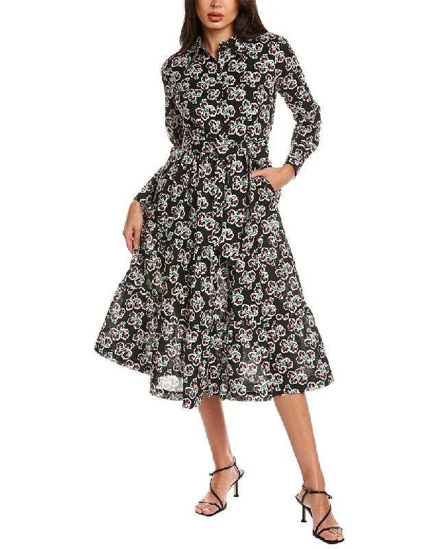 Cute Printed Shirt Dress-Boden Tiered Maxi Shirt Dress