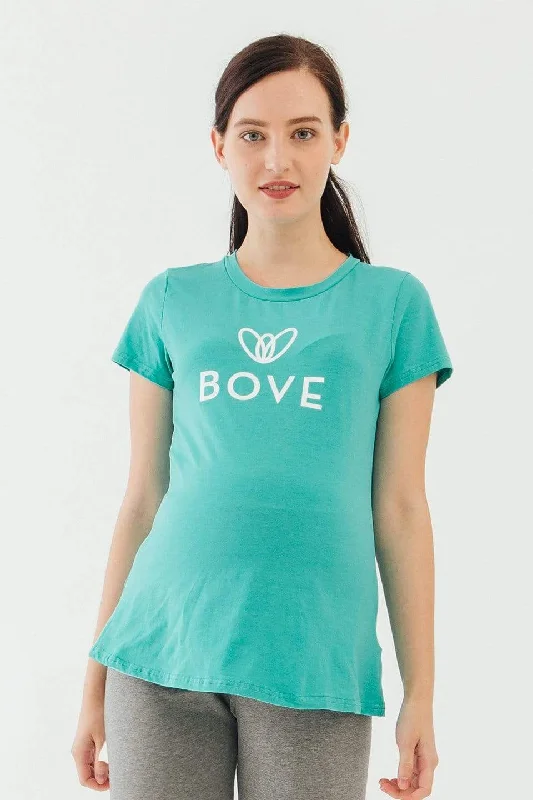 Maternity Dresses with Back Cut-Out -Knitted Short Sleeve Chela Round Neck Mozzie Maternity Top Ceramic Maternity Dresses with Back Cut-Out -Knitted Short Sleeve Chela Round Neck Mozzie Maternity Top Ceramic