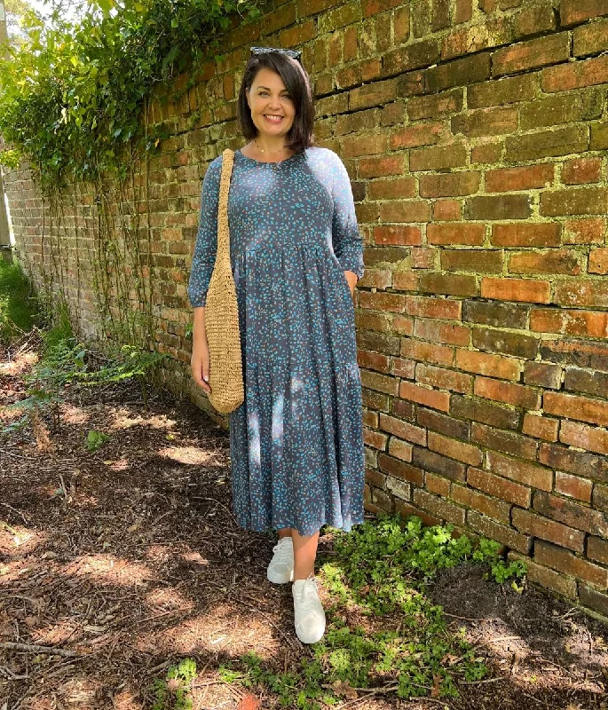 Women's Sequin Detail Maxi Dress-Brakeburn Abstract Spot Maxi Dress