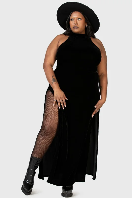 Women's Sleeveless Maxi Dress-Castella Maxi Dress [PLUS]