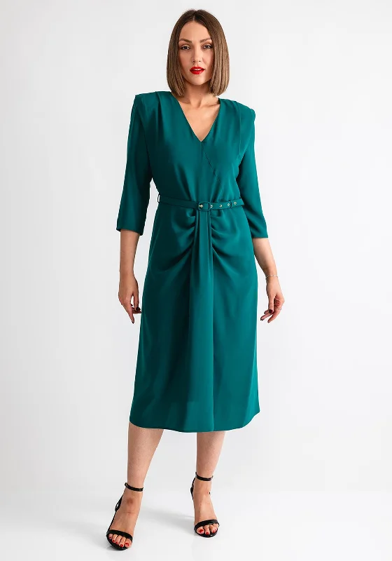 Doll Dress for Baby Doll Fashion -Coco Doll Jazz Belted Pencil Dress, Green