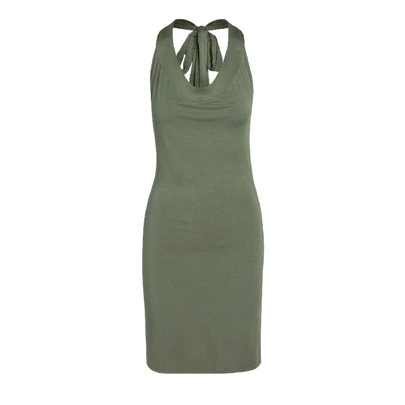 Women's Summer Maxi Midi Dress-Women's Modal Liberte Multiposition Top/Dress in Olive Green Women's Summer Maxi Midi Dress-Women's Modal Liberte Multiposition Top/Dress in Olive Green