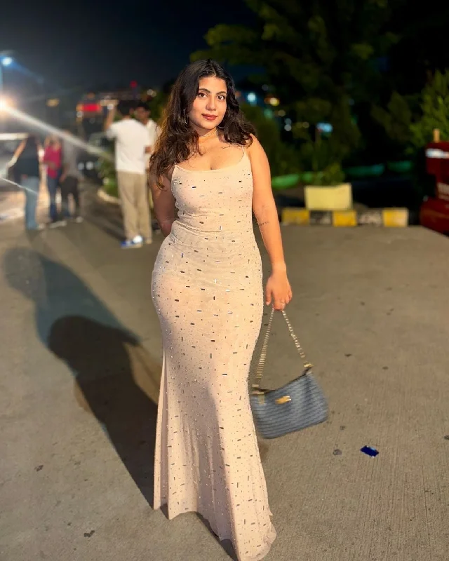 Women's Puff Sleeve Maxi Dress-Corfu Embellished Evening Maxi Dress