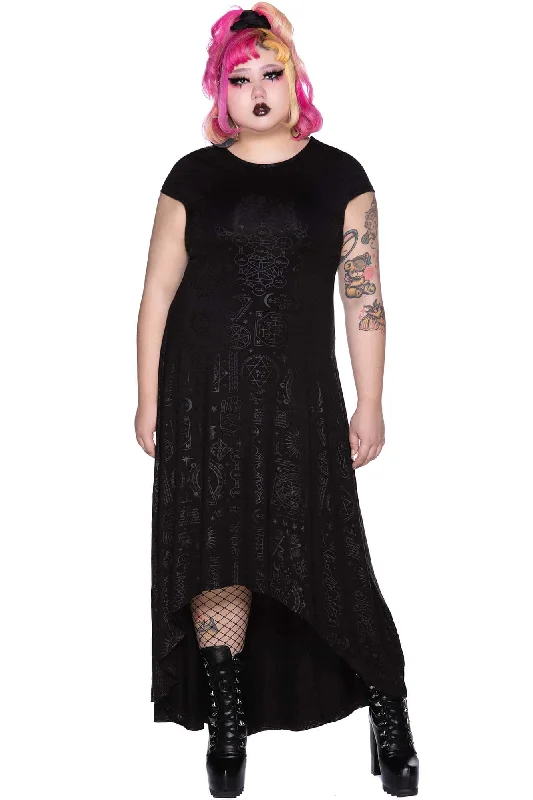 Women's Button-down Maxi Dress-Deadly Dana Maxi Dress [PLUS]