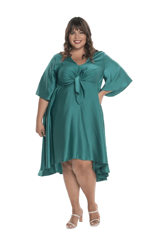 Short Sleeve Sequin Party Dress for Glamorous Appeal -DELILAH BREASTFEEDING COCKTAIL DRESS JADE GREEN