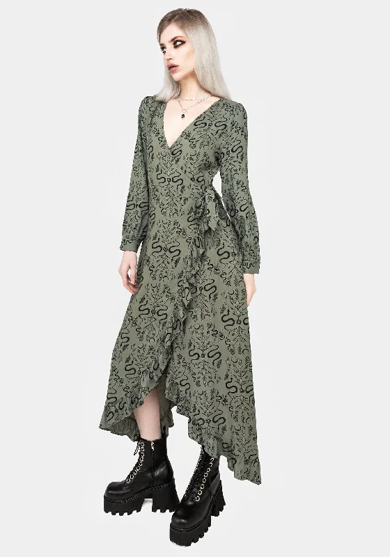 Simple Wrap Dress for Versatile Look -Wrap Dress for Pregnancy -Dominion Snake Print Midi Wrap Dress Simple Wrap Dress for Versatile Look -Wrap Dress for Pregnancy -Dominion Snake Print Midi Wrap Dress