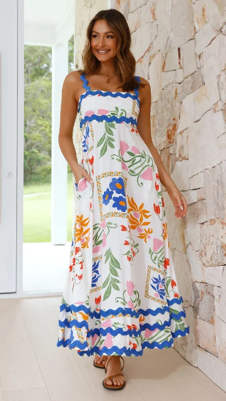 Women's Tiered Maxi Dress-Eaton Maxi Dress - Millia Collection