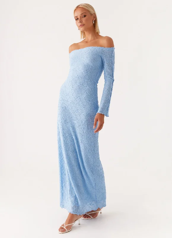 Women's Elegant Long Maxi Dress-Elouera Maxi Dress - Baby Blue