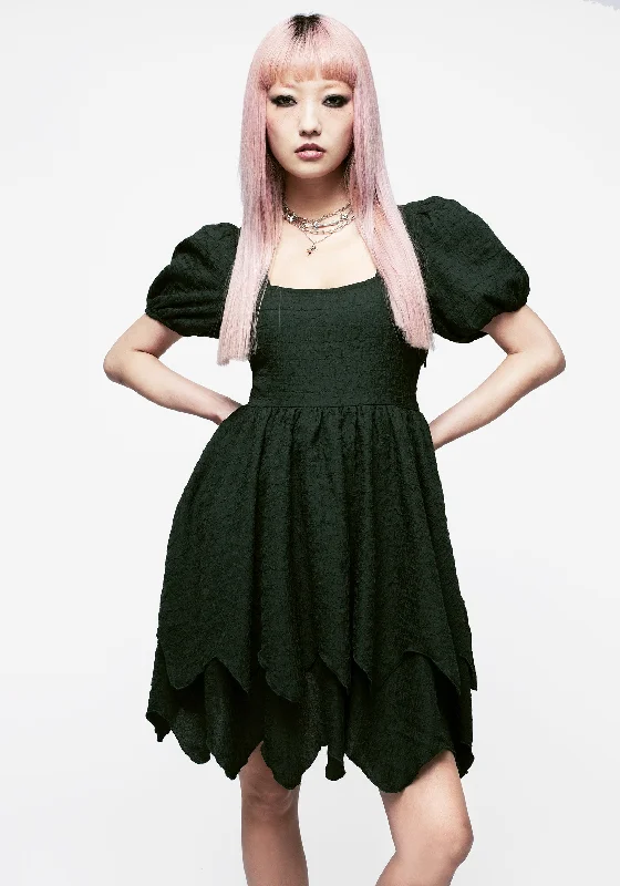 Women's A-Line Mini Dress-Estelle Layered Mini Dress