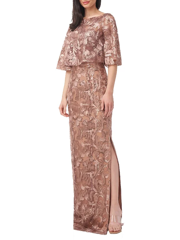 Casual Black Party Dress for Laid-back Party -Evalina Womens Metallic Long Evening Dress Casual Black Party Dress for Laid-back Party -Evalina Womens Metallic Long Evening Dress