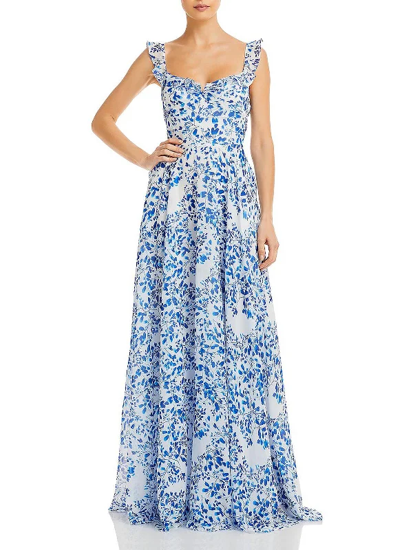 Off-the-Shoulder Sequin Party Dress -Evangeline Womens Chiffon Printed Evening Dress Off-the-Shoulder Sequin Party Dress -Evangeline Womens Chiffon Printed Evening Dress