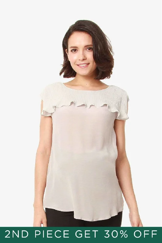 Women's Zip-up Top -Evgenia Nursing Top