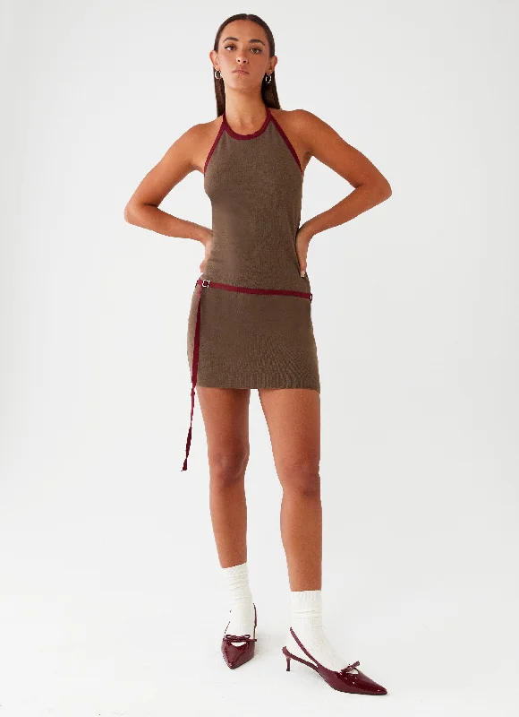 Women's Flowy Mini Dress-Ferne Mini Dress - Iron Grey