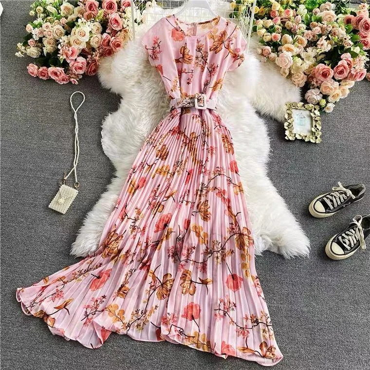Women's Layered Floral Maxi Dress-Filly Floral Maxi Dress