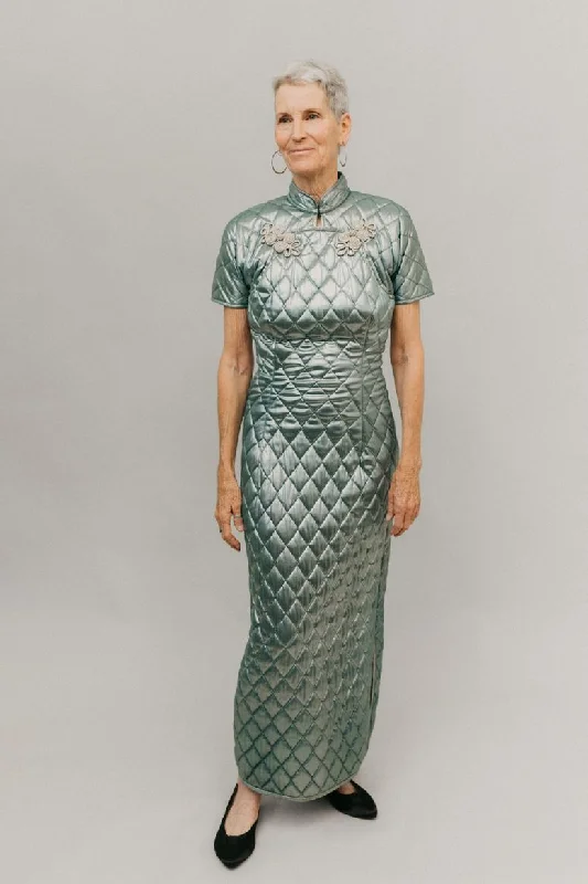 Stylish Cheongsam Dresses for Parties -Folkwear 122 Hong Kong Cheongsam Dress