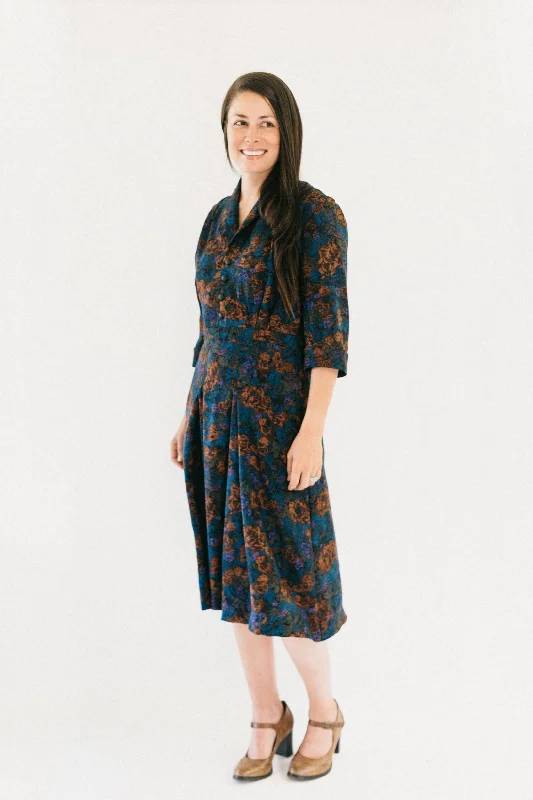 Classic Plaid Shirt Dress-Folkwear 247 Lindy Shirtdress