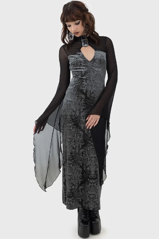 Women's Off-shoulder Long Maxi Dress-Forenoon Maxi Dress