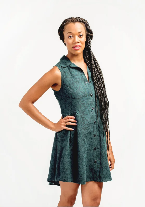 Women's Light Cotton Shirt Dress-Grainline Studio Alder Shirtdress