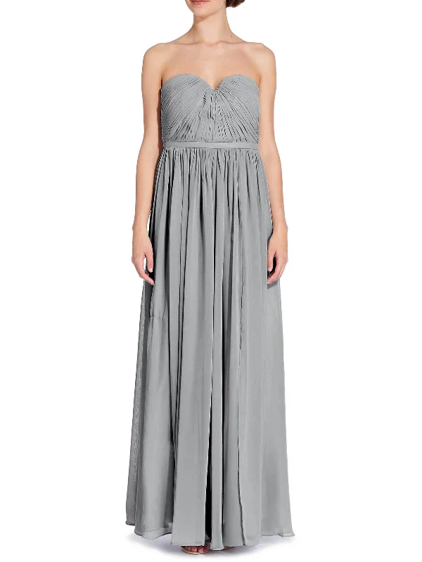 Lace Back Party Dress for Sexy Vibe -Hailey Womens Pleated Prom Evening Dress