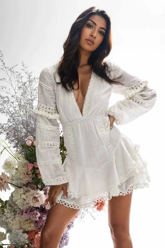 Women's Shift Shirt Dress-Ruby V-Neck Short Dress