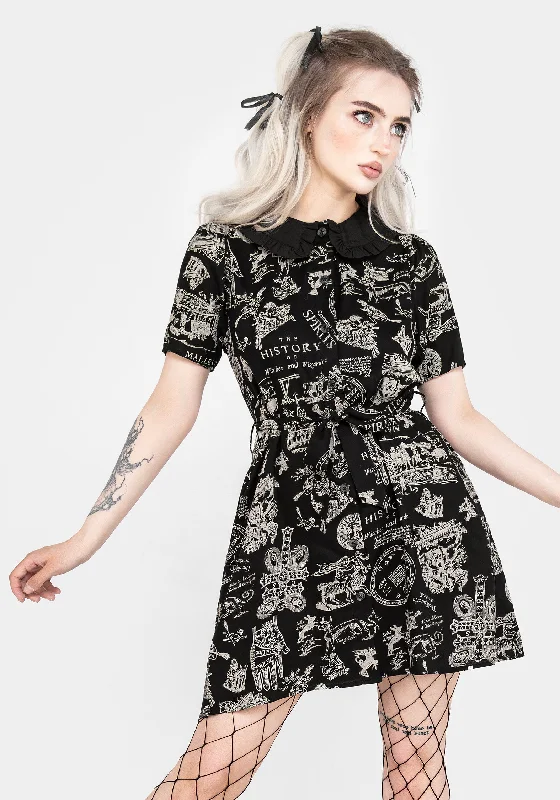 Sleeveless Button-down Shirt Dress-Heresy Mini Shirt Dress