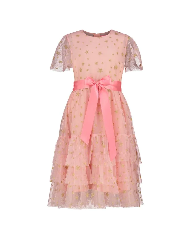 Elegant Black Party Dress for Cocktail Hour -Holly Hastie Cinderella Star Tulle Party Dress