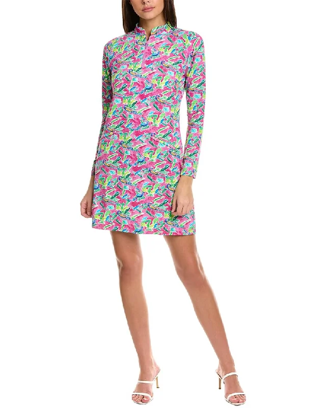 Sexy Off-shoulder Bodycon Dress -IBKUL Mock Neck Sheath Dress